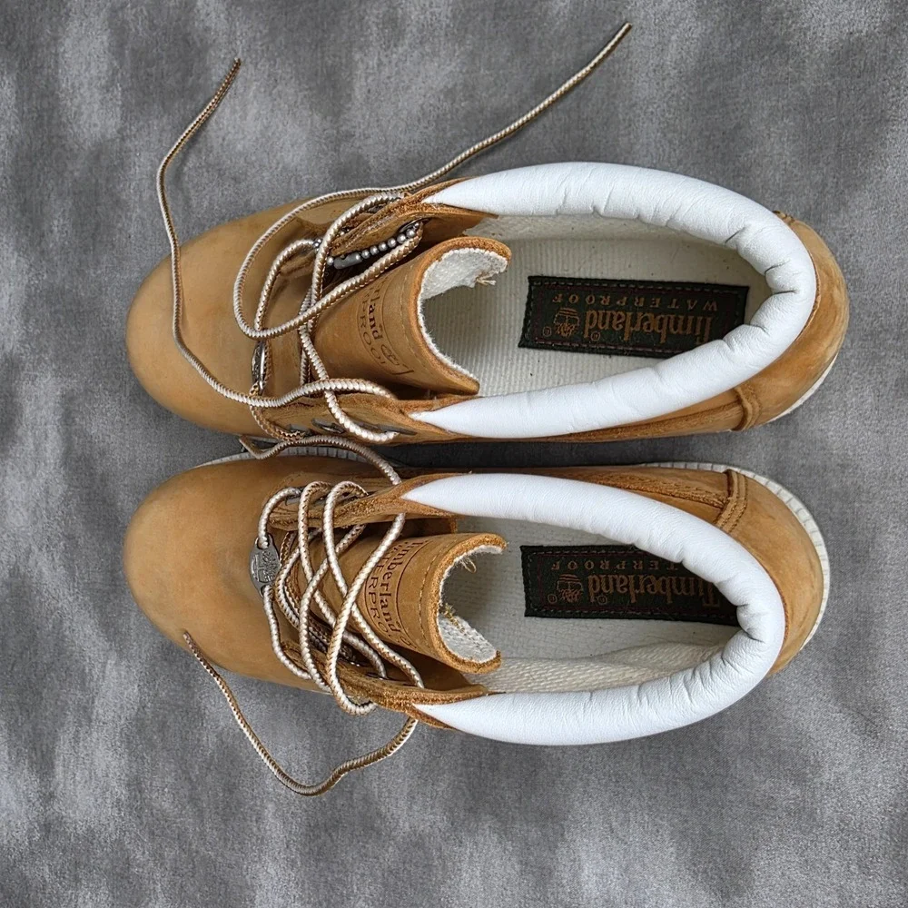 Timberland Nellie Chukka Boots Waterproof #23346 Wheat Womens Sz 6.5 *READ